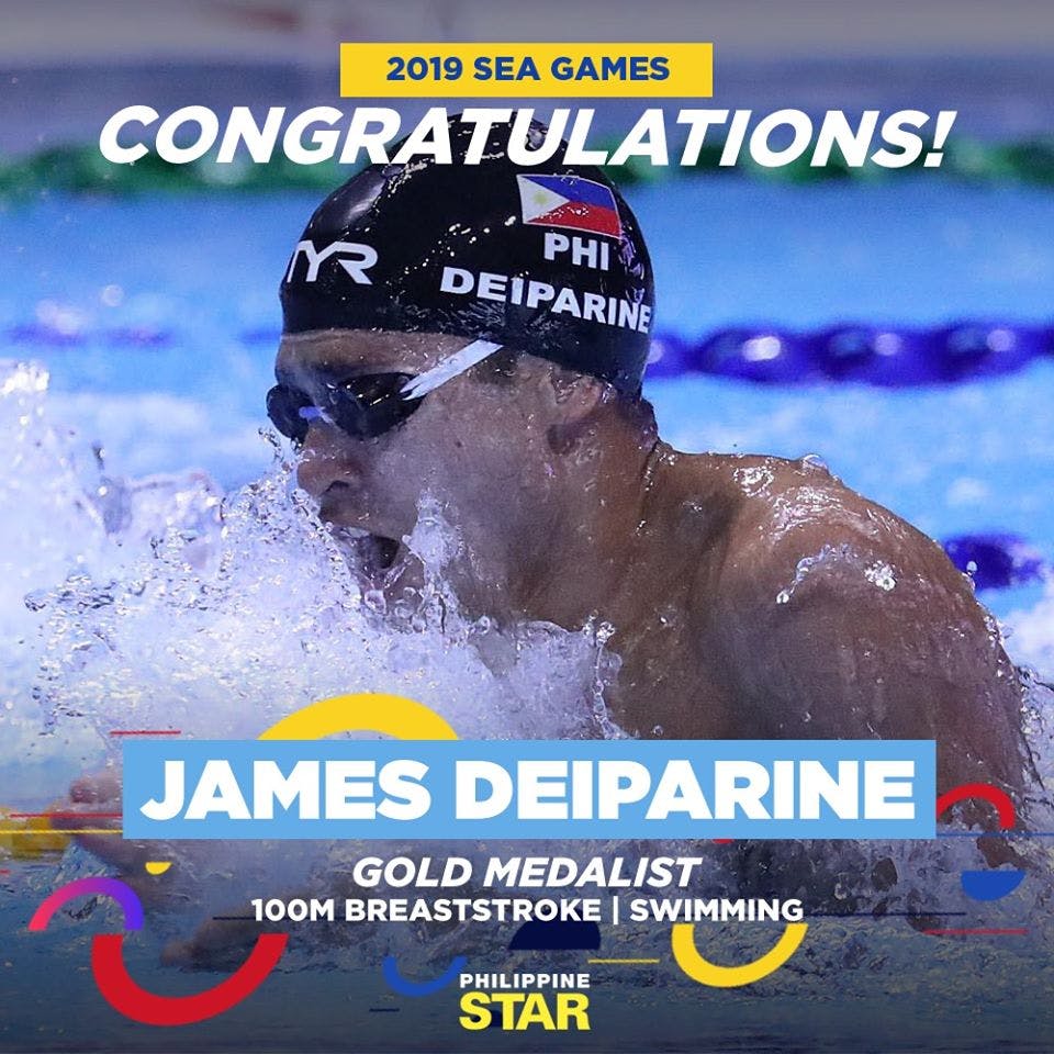 Deiparine Ends Phl Gold Medal Drought, Breaks Record On Day 4 Of SEA Games